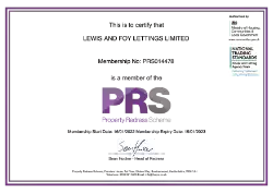 PRS Certificate